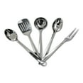 thumbnail image 1 of nu steel 5-piece Everyday Kitchen & Cooking Utensil Sets Stainless Steel Heat Resistant Kitchen Utensils Gadgets 13-inch Cooking Tools Ideal Kitchen Gadget for Restaurants or Home, 1 of 3