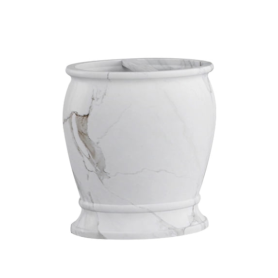 nu steel Compton Toothbrush Holder in Marble Patterned Resin RES854-4H