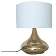thumbnail image 1 of nu steel Copper Ceramic Table Lamp Round w/White Shade 10in Base, 1 of 1