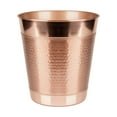 thumbnail image 1 of nu steel Hudson Copper Decorative Stainless Steel Small Trash Can Wastebasket, Garbage Container Bin for Bathrooms, Powder Rooms, Kitchens, Home Offices - copper (HSC8H), 1 of 5