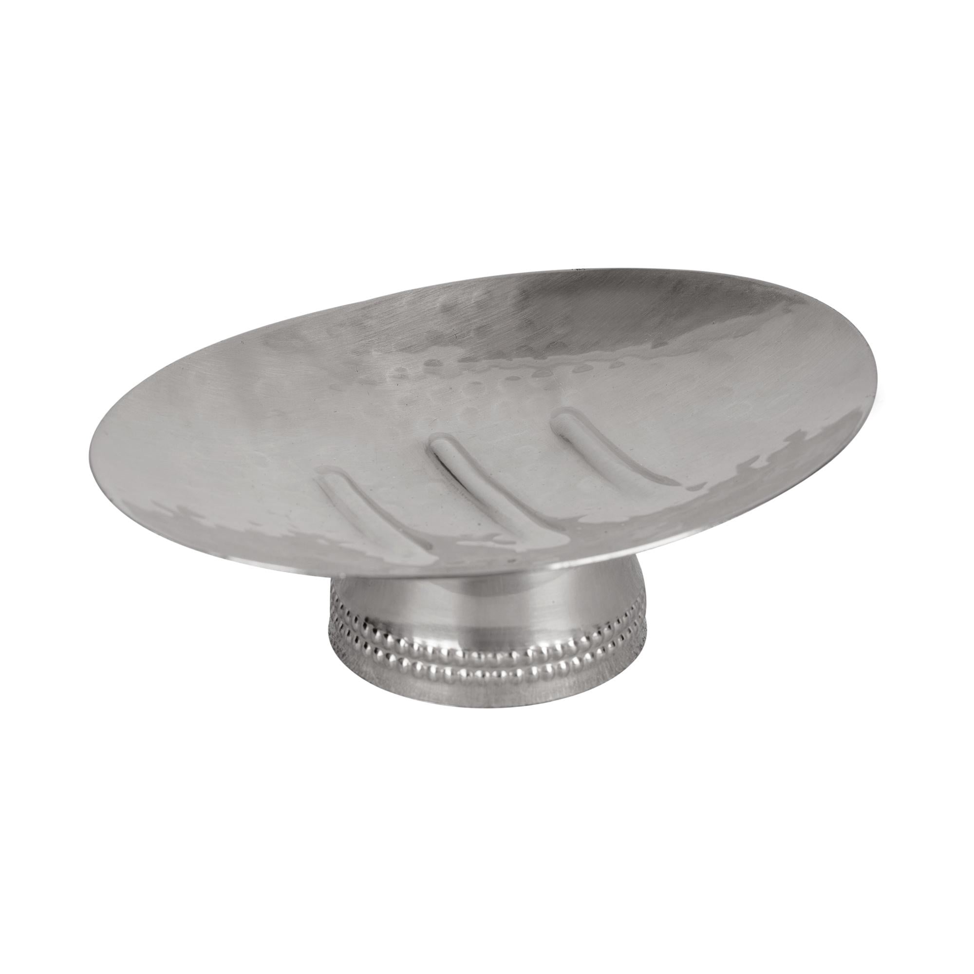 Set Accessori Bagno Nu Steel Hudson - Porta Spazzolini, Portasapone, Bicchiere E Dispenser In Metallo, Stile Elegante E Coordinato