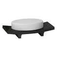 thumbnail image 1 of nu steel Loft Soap Dish Shiny Black Resin Finish, 1 of 4
