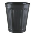 thumbnail image 1 of nu steel Metal Black Rust Resistant Small Trash Can Wastebasket, Garbage Container Bin for Bathrooms, Powder Rooms, Kitchens, Home OfficesPatterned Resin, 1 of 4
