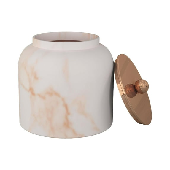 nu steel Misty Copper collection Cotton Container, Perfect For Home & Bathroom Accessories