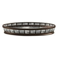 thumbnail image 1 of nu steel Resin crackled Ice Storage Organizer Tray for Bathroom Vanity Countertops, Holder for Watches, Earrings, Perfume, Guest Hand Towel, Oil Rubbed Bronze (ICE10H), 1 of 4