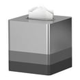 thumbnail image 1 of nu steel Triune 3-Tone Stainless Steel Boutique tissue box cover for Bathroom Vanity Countertop TR9H, 1 of 4