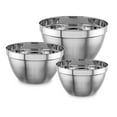 thumbnail image 1 of nu steel "V" Shaped Mixing bowl Set of 3 - stainless steel kitchen bowls for Home, Refrigerator, Kitchen Food Storage Organizers, Set Includes 1.5, 3, 5 Qt - Ideal For Cooking, Baking, Mixing,Serving, 1 of 6