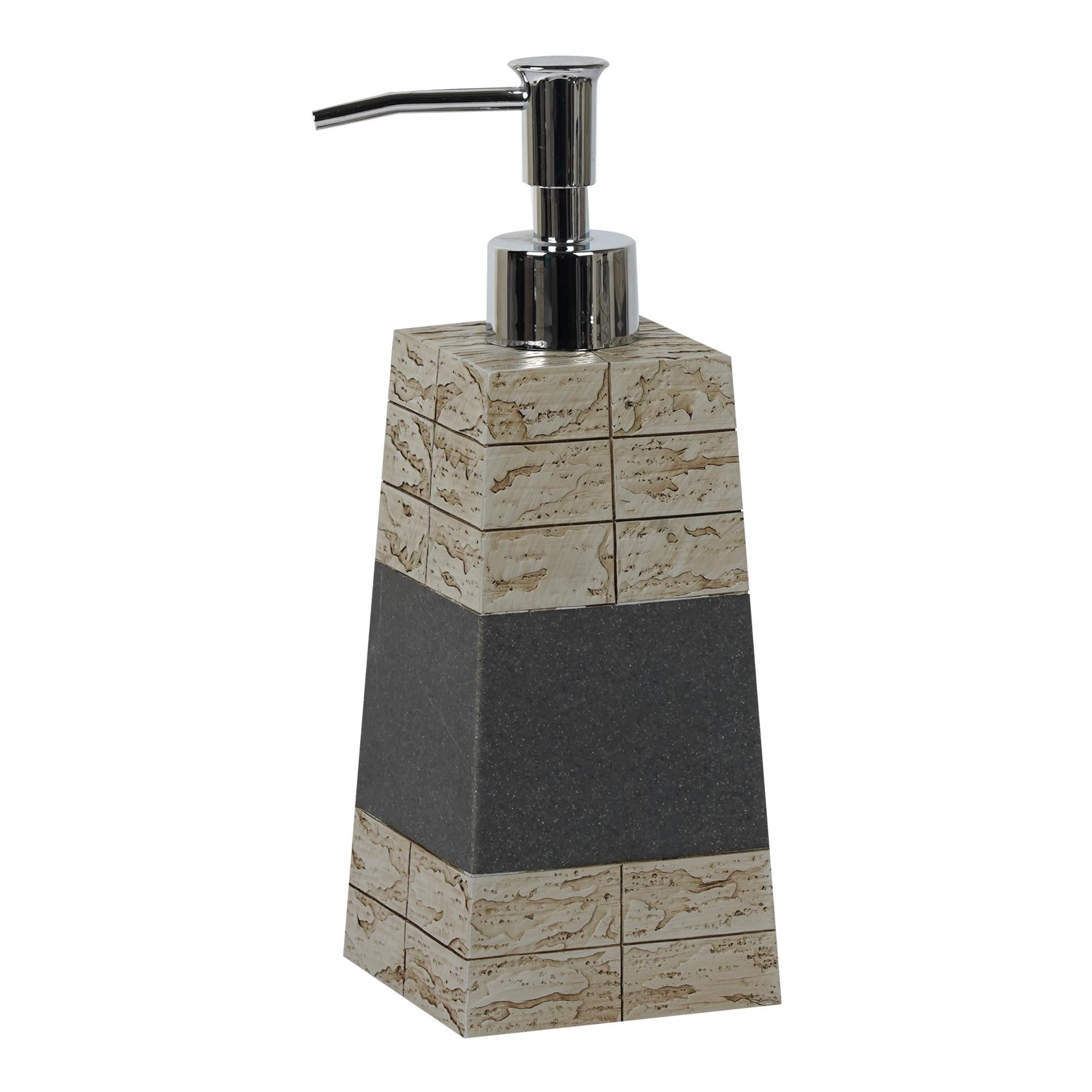 Rustic Refillable nu steel nu steel Rustic, Made of Cement Refillable Dispenser Pump ...