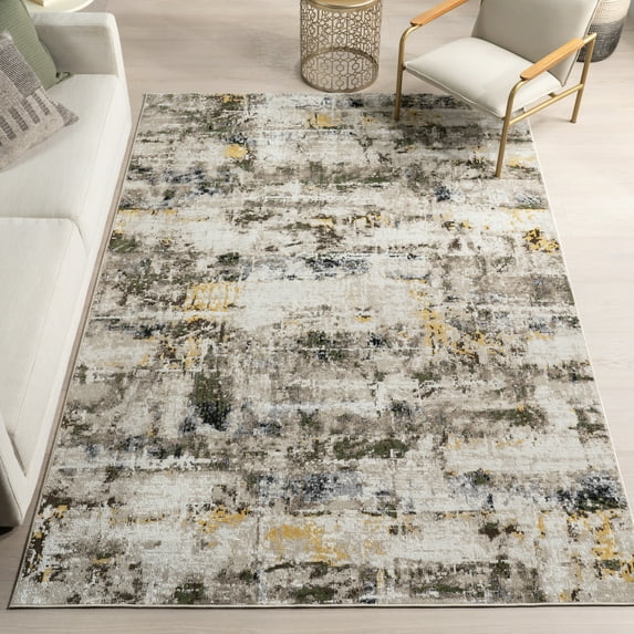 nuLOOM Aaliyah Casual Abstract Machine Washable Area Rug, 2' 6" x 8', Runner, Multicolor