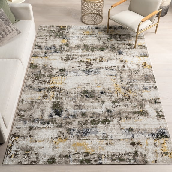 nuLOOM Aaliyah Casual Abstract Machine Washable Area Rug, 8' x 10', Multicolor