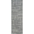 thumbnail image 1 of nuLOOM Abstract Vivian Runner Rug, 2' 6" x 8', Gray, 1 of 2