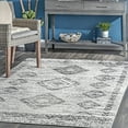 thumbnail image 1 of nuLOOM Presley Aztec Distressed Area Rug, 3' x 5', Presley Grey, 1 of 5