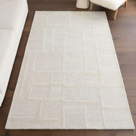 nuLOOM Aerith Contemporary Geometric Area Rug, 5' x 8', Beige
