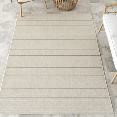nuLOOM Alaina Indoor/Outdoor Striped Area Rug, 4' x 6', Alaina Beige