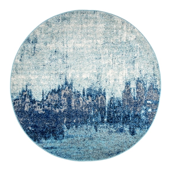 nuLOOM Alayna Abstract Area Rug, 5' x 8', Blue