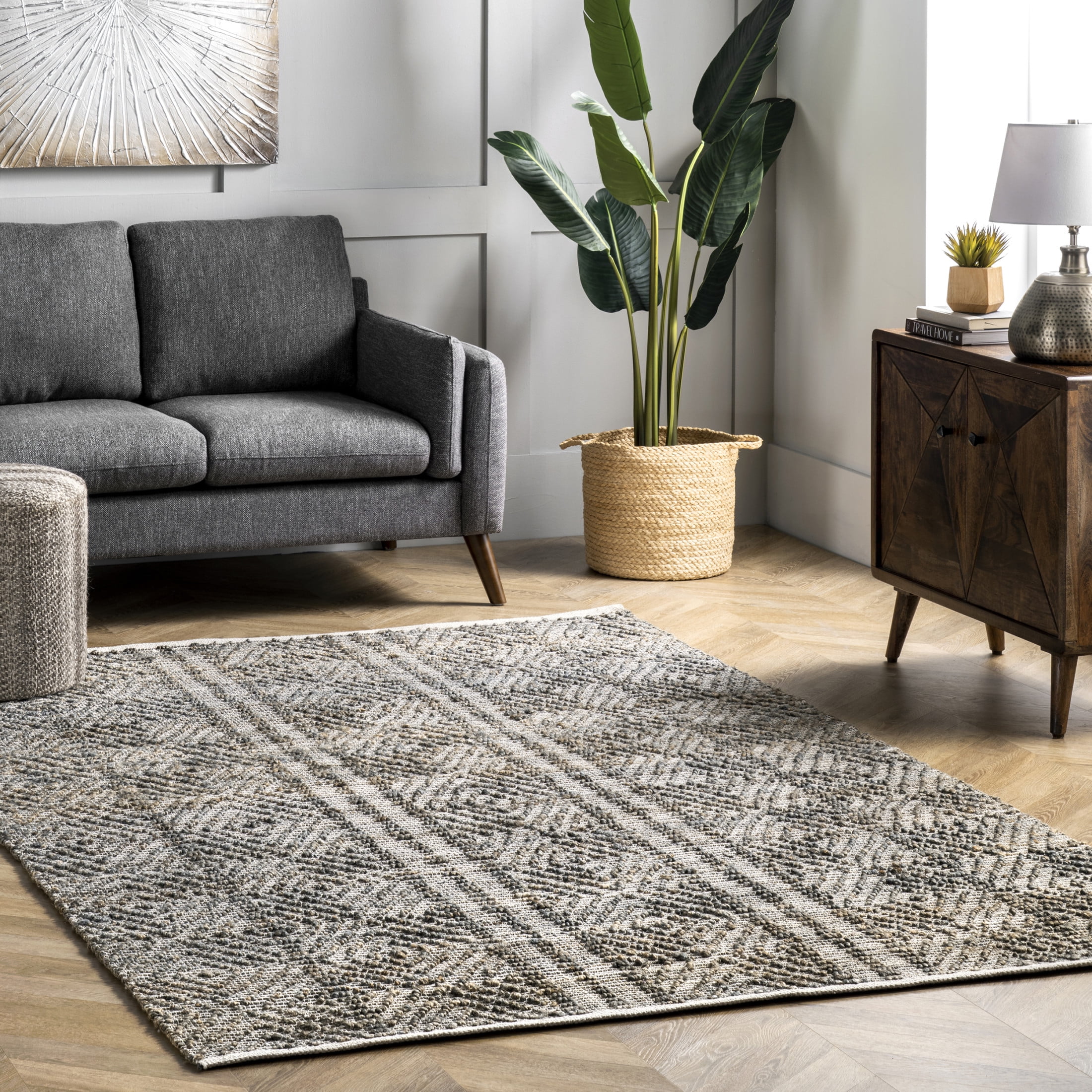 nuLOOM Elodie Distressed Diamonds Runner Rug, 2' 6
