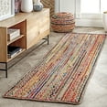thumbnail image 1 of nuLOOM Aleen Bohemian Cotton/Jute Area Rug, 2' 6" x 6', Multi, 1 of 10