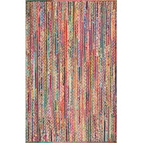 nuLOOM Aleen Braided Cotton/ Jute Area Rug, 7' x 9', Multi