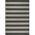 thumbnail image 1 of nuLOOM Alexis Striped Indoor/Outdoor Black 8' Coastal Square Rug, 1 of 10