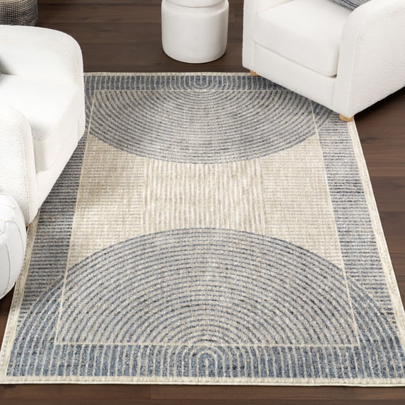 nuLOOM Allyson Modern Geometric Area Rug, 7' 10" x 10', Allyson Blue