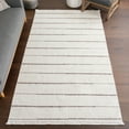 thumbnail image 1 of nuLOOM Aloe Striped Tassels Area Rug, 9' x 12', Aloe Beige, 1 of 9