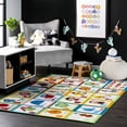 thumbnail image 1 of nuLOOM Alphabet Block Kids Area Rug, 6' 7" x 9', Multi, 1 of 9