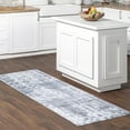 thumbnail image 1 of nuLOOM Alva Faded Abstract Machine Washable Area Rug, 2' 6" x 8', Runner, Light Grey, 1 of 10