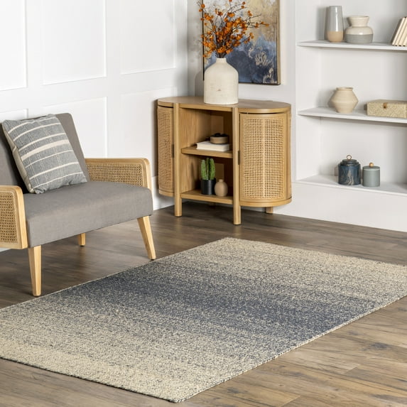 nuLOOM Alvinia Ombre Flatweave Jute Area Rug, 5' x 8', Gray