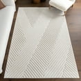 thumbnail image 1 of nuLOOM Amal High-Low Geometric Indoor/ Outdoor Area Rug, 9' x 12', Amal Cream, 1 of 9
