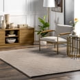 thumbnail image 1 of nuLOOM Amy Casual Faux Rabbit Machine Washable Area Rug, 5' x 8', Taupe, 1 of 9