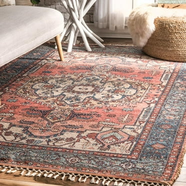 nuLOOM Andrea Flatweave Jute Area Rug, 9' x 12', Multi