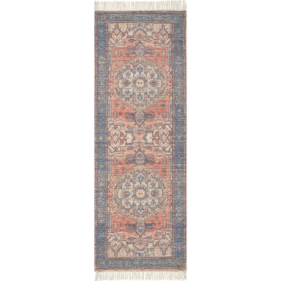 nuLOOM Andrea Flatweave Jute Runner Rug, 2' 8" x 6', Multi