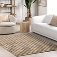 thumbnail image 1 of nuLOOM Aneira Checkered Jute Area Rug, 4' x 6', Aneira Natural, 1 of 9