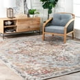 thumbnail image 1 of nuLOOM Annabel Rustic Medallion Hand Knotted Area Rug, 6' x 9', Multi, 1 of 2