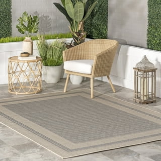 Nalone Reversible Mats, Outdoor Rugs 6x9 for Patio, New York Patio Country  Retro Transitional Geometric Outdoor Area Rug Beige&Brown