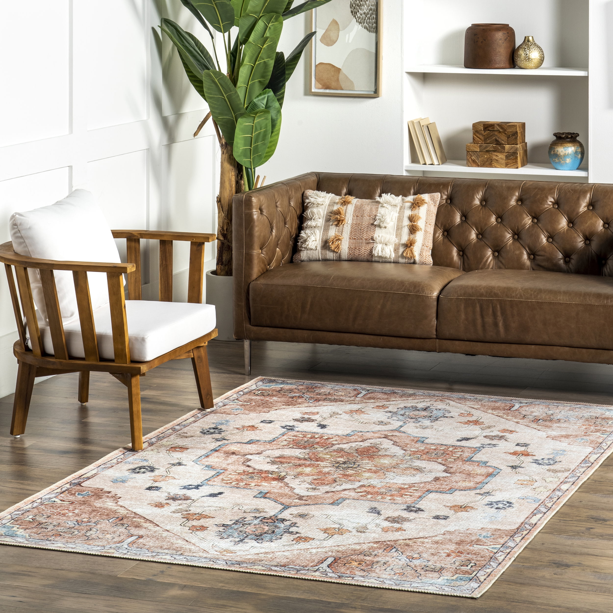 nuLOOM Area Rug, 4' x 6', Beige