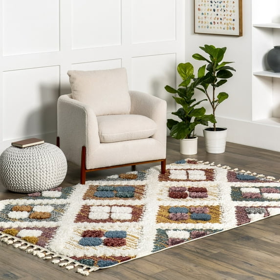 nuLOOM Area Rug, 5' 3" x 7' 6", Beige