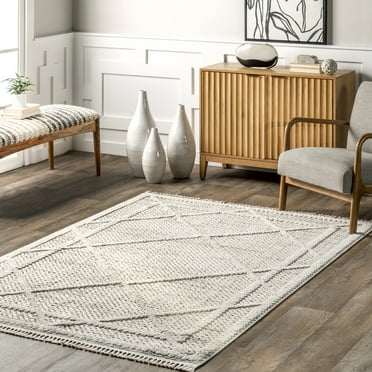 nuLOOM  Area Rug, 5' 3" x 7' 7", Beige