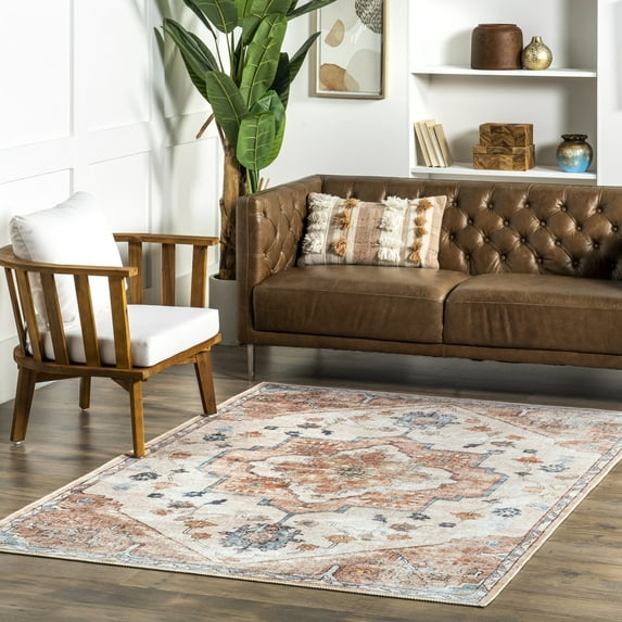 nuLOOM Area Rug, 5' 3" x 7' 7", Beige
