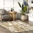 thumbnail image 1 of nuLOOM Aideen Modern Snake Patterned Area Rug, 5' 5" x 8', Aideen Beige, 1 of 5