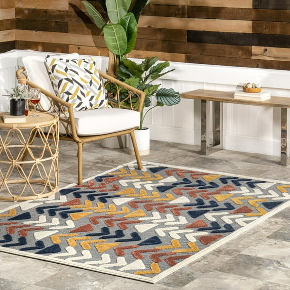 nuLOOM Area Rug, 5' x 7' 6", Gray