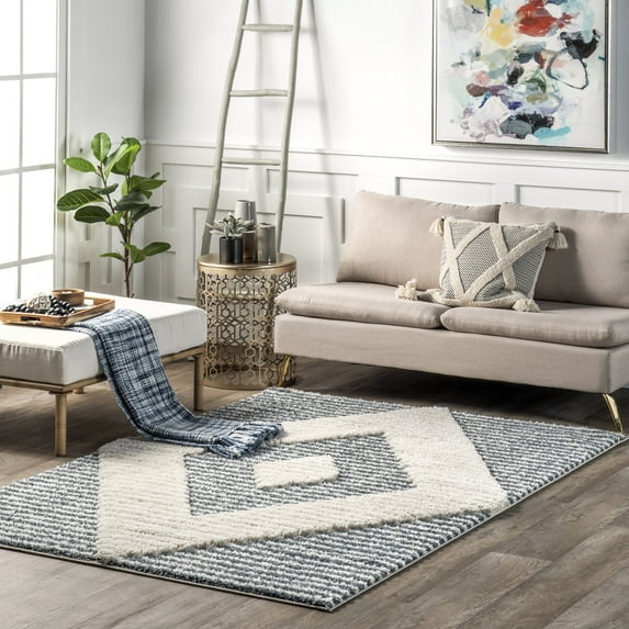 nuLOOM Area Rug, 6' 7" x 9', Blue