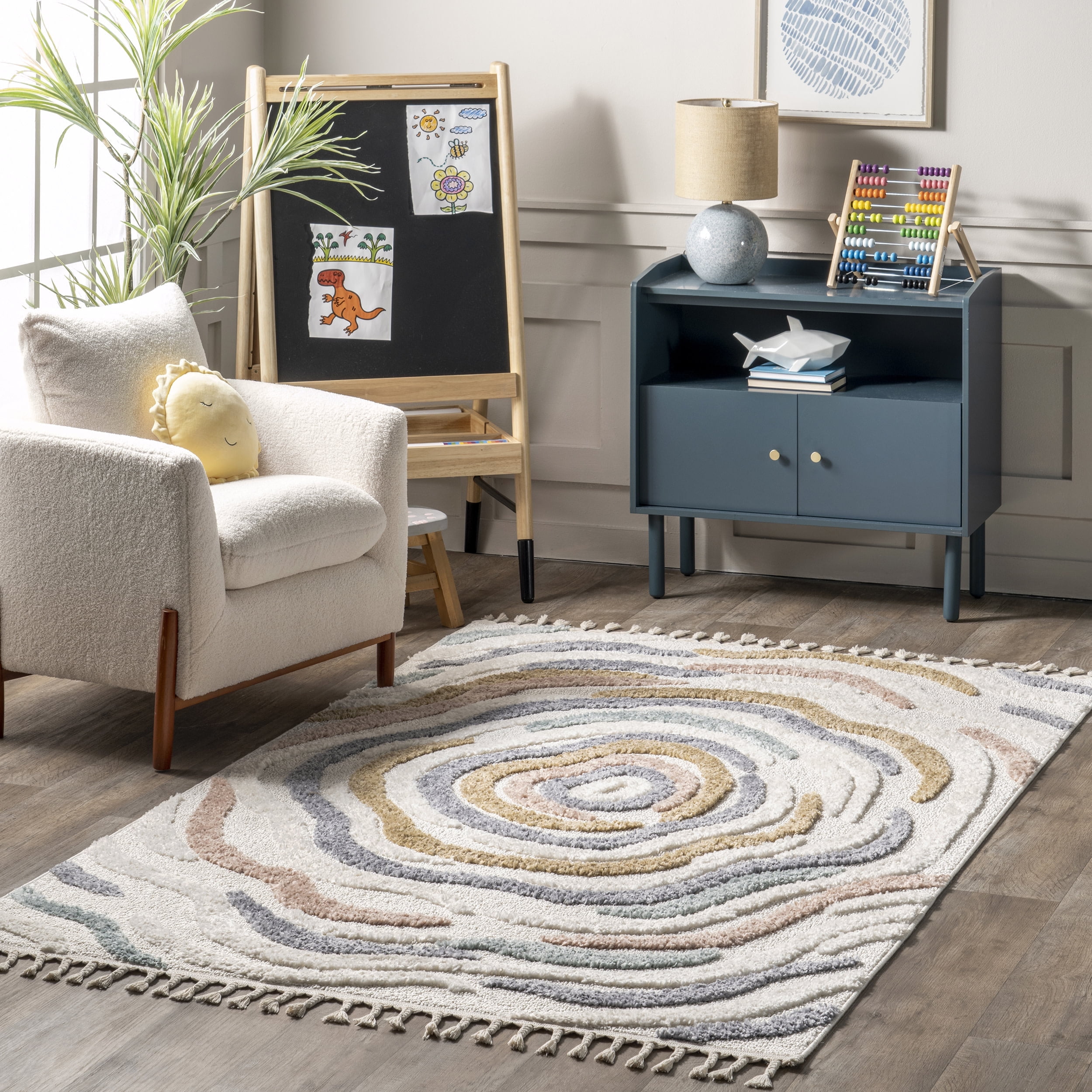 nuLOOM Area Rug, 8' x 10', Beige