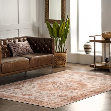 nuLOOM Area Rug, 8' x 10', Peach