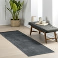 thumbnail image 1 of nuLOOM Argelia Solid Machine Washable Area Rug, 2' 6" x 8', Runner, Argelia Grey, 1 of 10