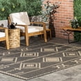 thumbnail image 1 of nuLOOM Aria Tribal Transitional Indoor/Outdoor Area Rug, 4' x 6', Charcoal, 1 of 2