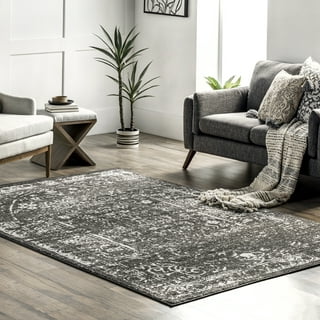 Handknotted Grey, Black, and Cream Hunting Tiger Rug, 3'6x5