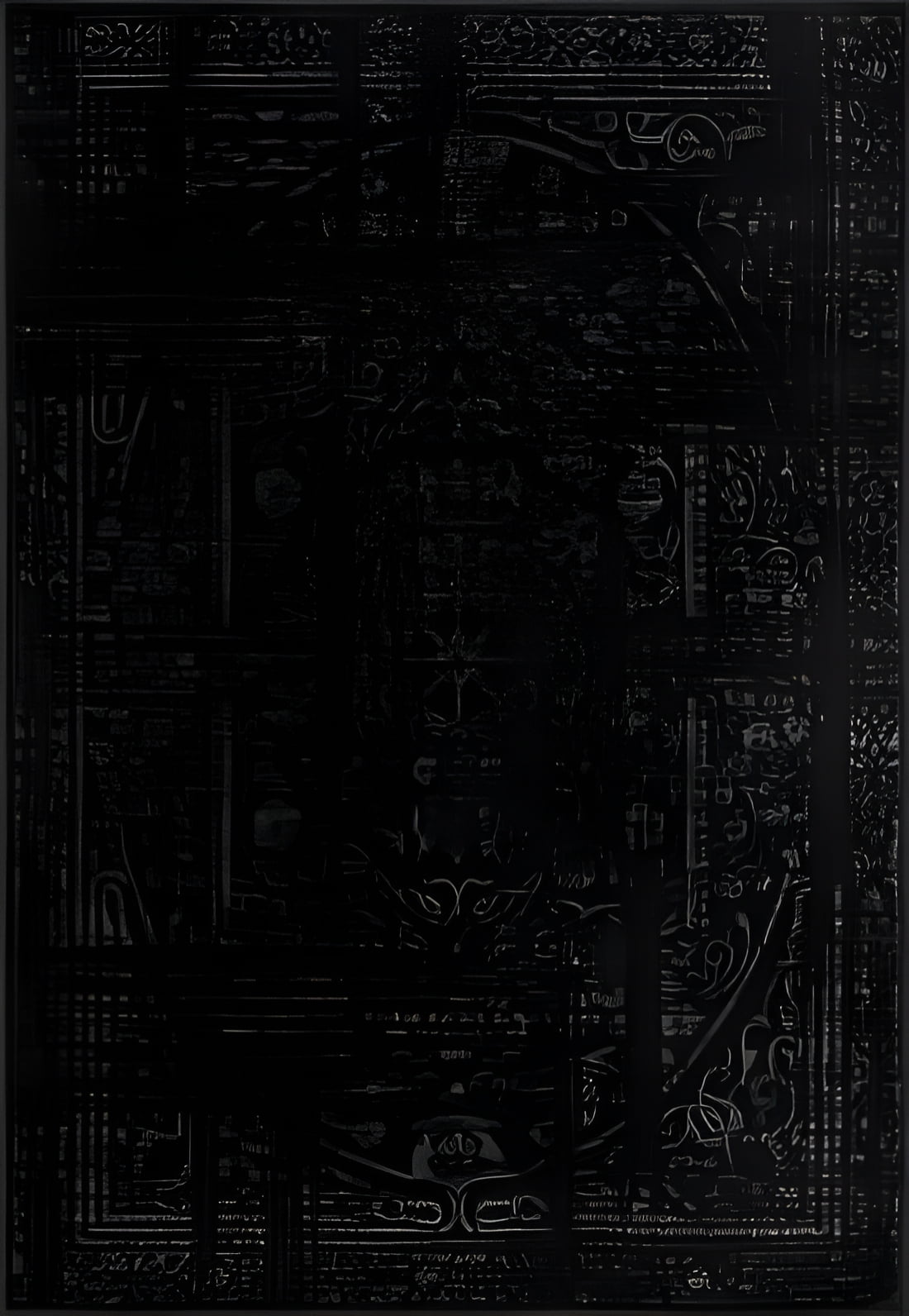 Arlena Black Synthetic Reversible Traditional Area Rug 7x9