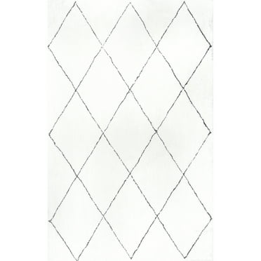 nuLOOM Armitra Hand Tufted Shag Accent Rug, 3' x 5', Natural