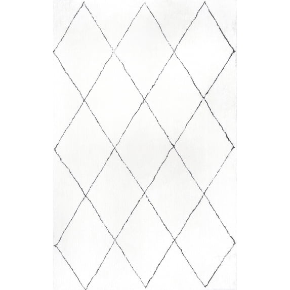 nuLOOM Armitra Hand Tufted Shag Area Rug, 10' x 14', Natural